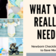 Must Have Newborn Essentials Checklist: What You Really Need